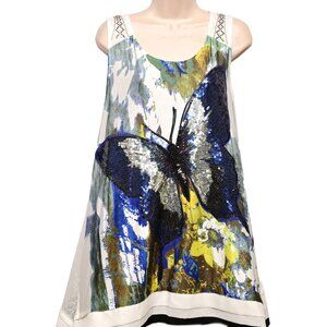 VINTAGE CONCEPT Stunning Embellished Tunic Size XL